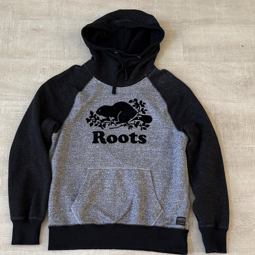 Roots Black & Gray Two-Tone Hoodie